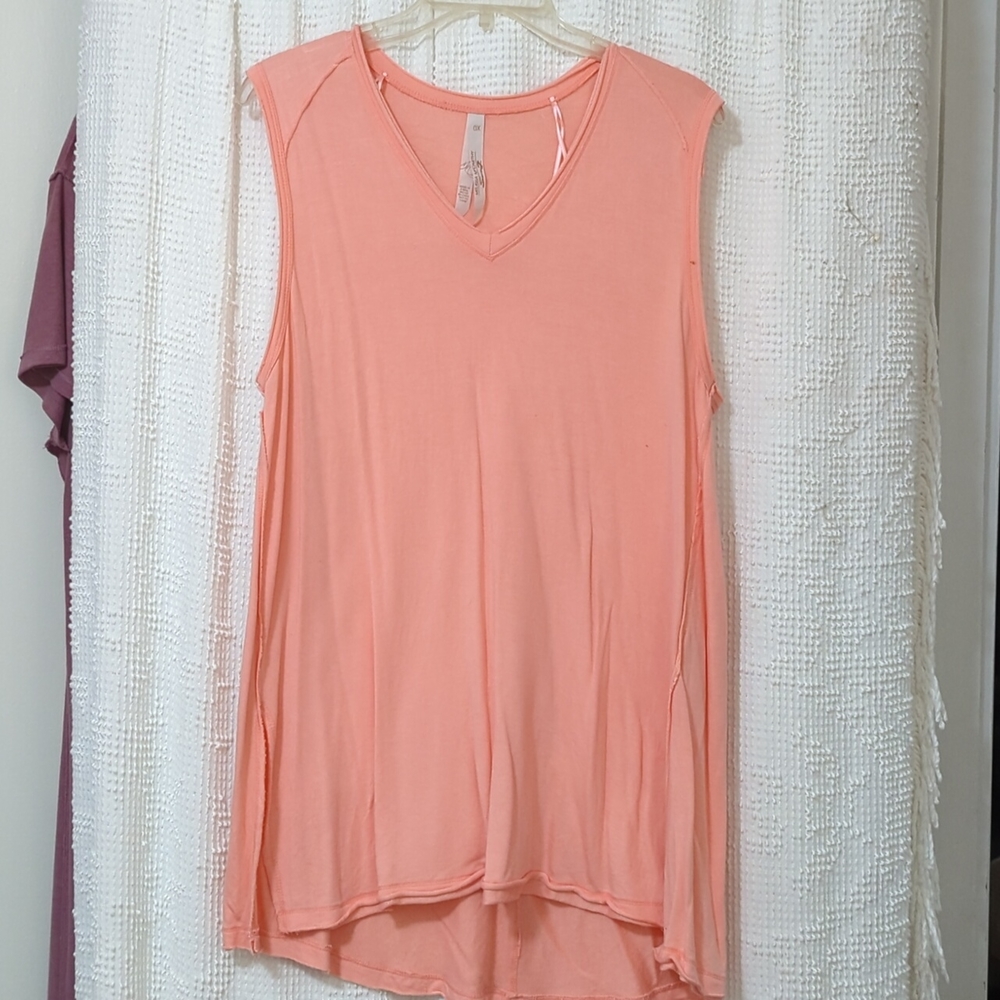 Salmon tunic tank